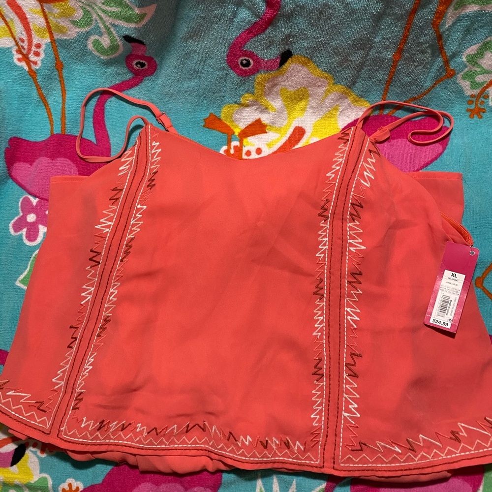 Silky Coral Romper !!